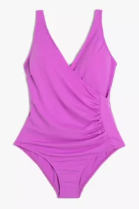 Costum de baie intreg cu detalii drapate KOTON