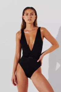 Costum de baie intreg cu logo discret Karl Lagerfeld