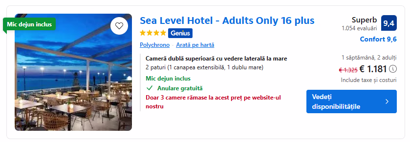 Sea Level Hotel - Adults Only 16 plus Sea Level Hotel - Adults Only 16 plus
