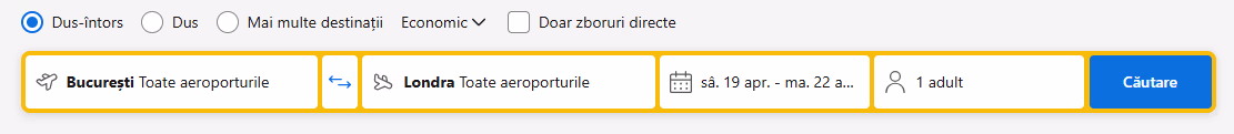 oferte zbor bucuresti londra